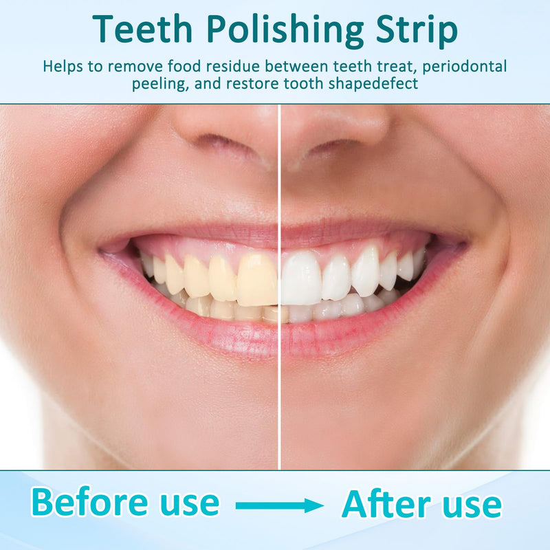 [AUSTRALIA] - Tooth Sandpaper, 3 Volumes Tooth Sandpaper (4 mm x 6 m) Tooth Sandpaper for Spaces Teeth Polishing Dental Polishing Strips Tooth Belt for Polishing Teeth 