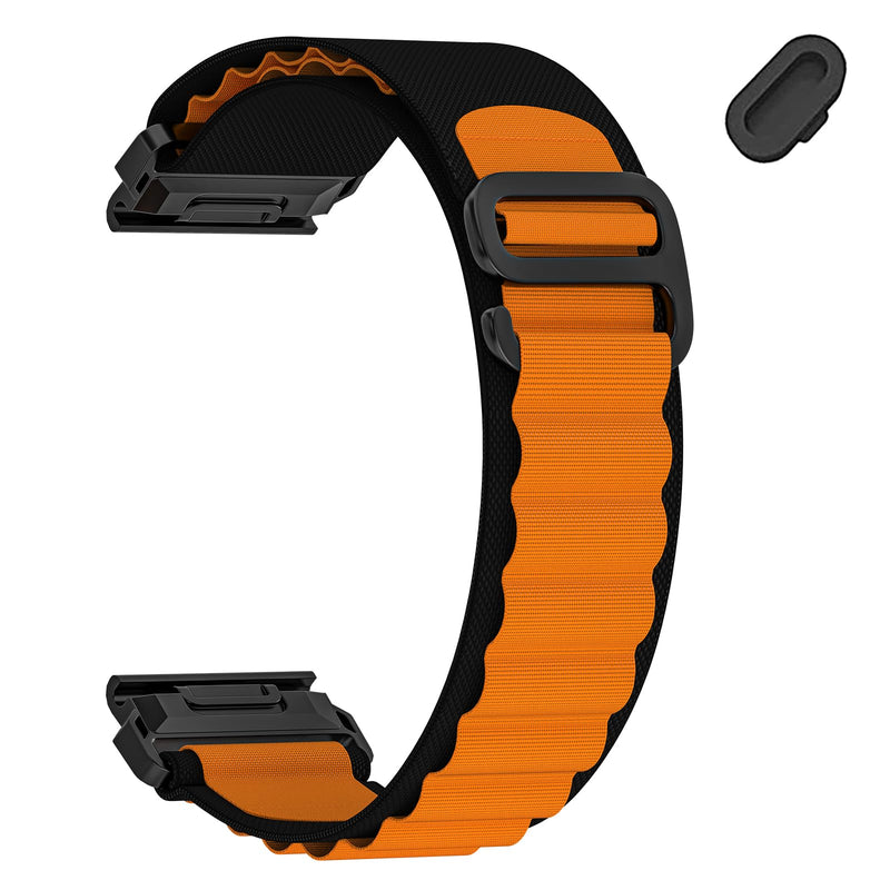 22mm Watchband Compatible with Garmin Fenix 8/tactix 8 AMOLED-47mm/Fenix E/7 Pro/7/6 Pro/6/5 Plus/5/Descent G2/G1 Solar/Quatix 7 Pro 6/Forerunner 965/955/945/935