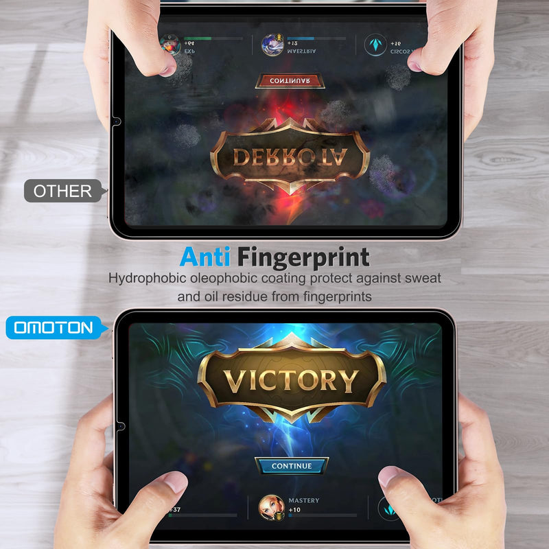 OMOTON [3 Pack] Screen Protector for iPad Mini 6 (6th Generation, 8.3 Inch) - Tempered Glass for iPad Mini 6th Generation 2021, Case Friendly/High Definition/Apple Pencil Compatible