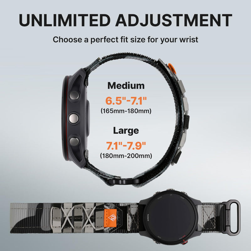 Bandletic 20mm Quick Release Magnetic Watch Band and Nylon Strap