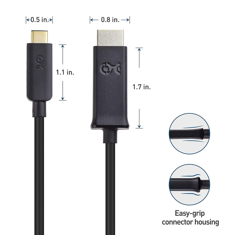 Cable Matters Active DisplayPort to HDMI Adapter (Active DP to HDMI Adapter) Supporting Eyefinity Technology and 4K Resolution & USB C to HDMI Cable in Black 6 Feet