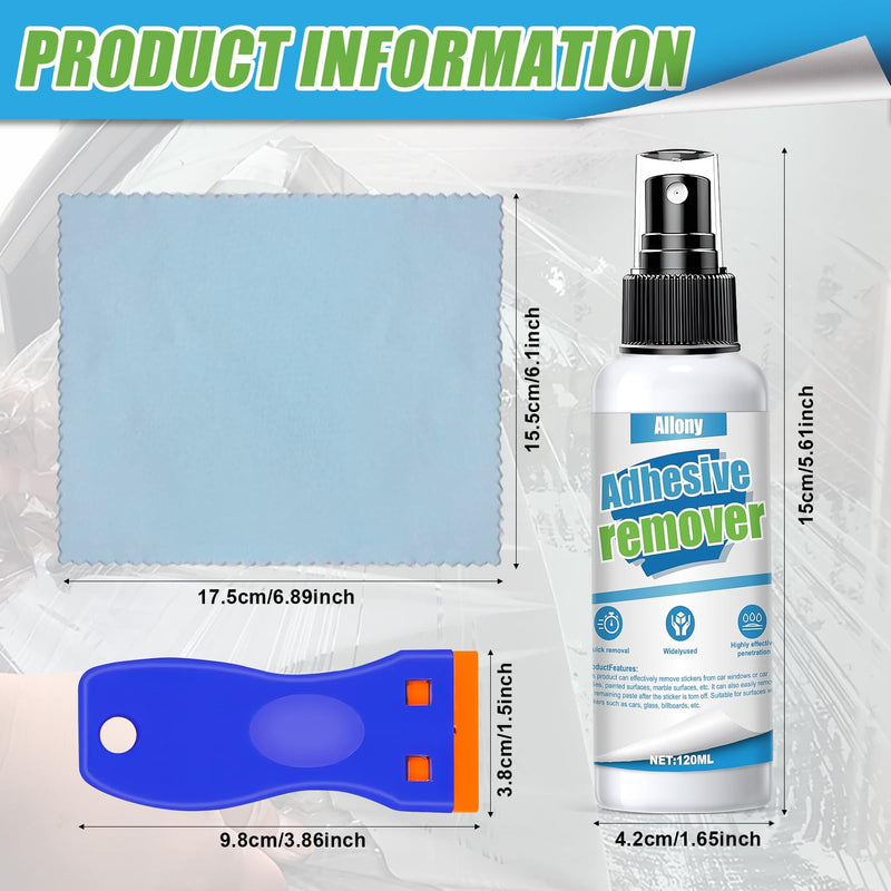 [AUSTRALIA] - Allony Sticker Remover, Adhesive Residue Remover, Window Frame, Superglue Remover, Sticker Effectively Removes Stickers and Labels from Surfaces 120 ml 