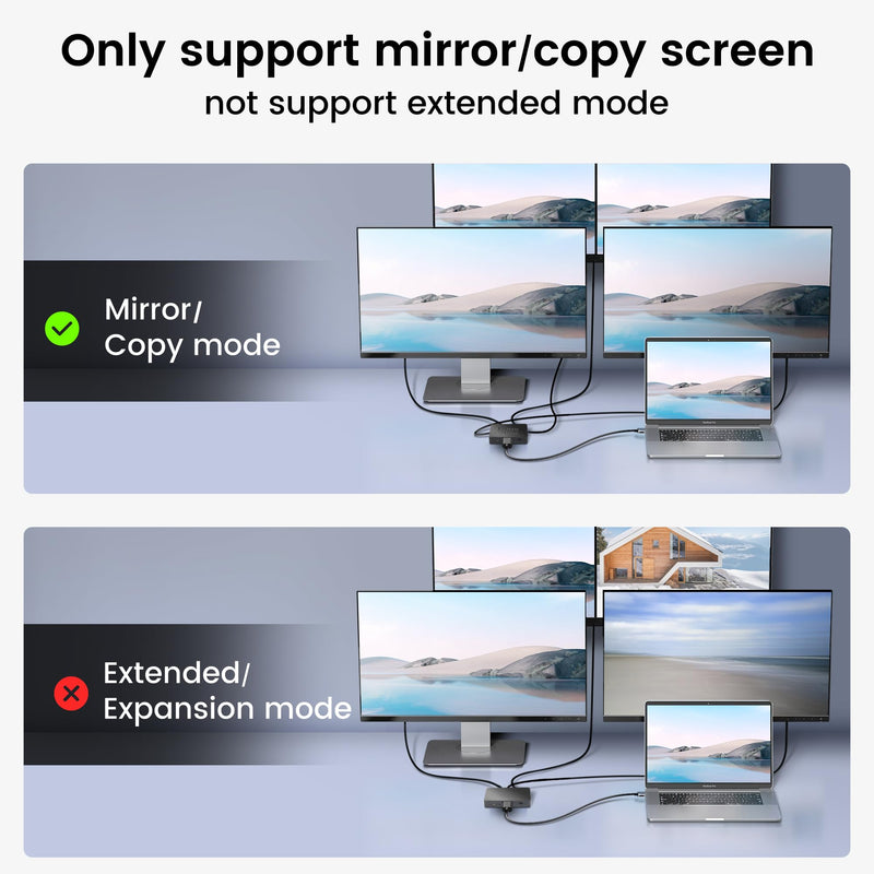 avedio links HDMI Splitter 1 in 4 Out with HDMI Cable, 4K HDMI Splitter 1X4 Mirror Screen, USB Power Splitter 1 Input 4 Output Support 4KX2K, 1080P@60Hz, 3D, HDR, 1 Source to 4 HDMI displays 1x4 4K@30Hz