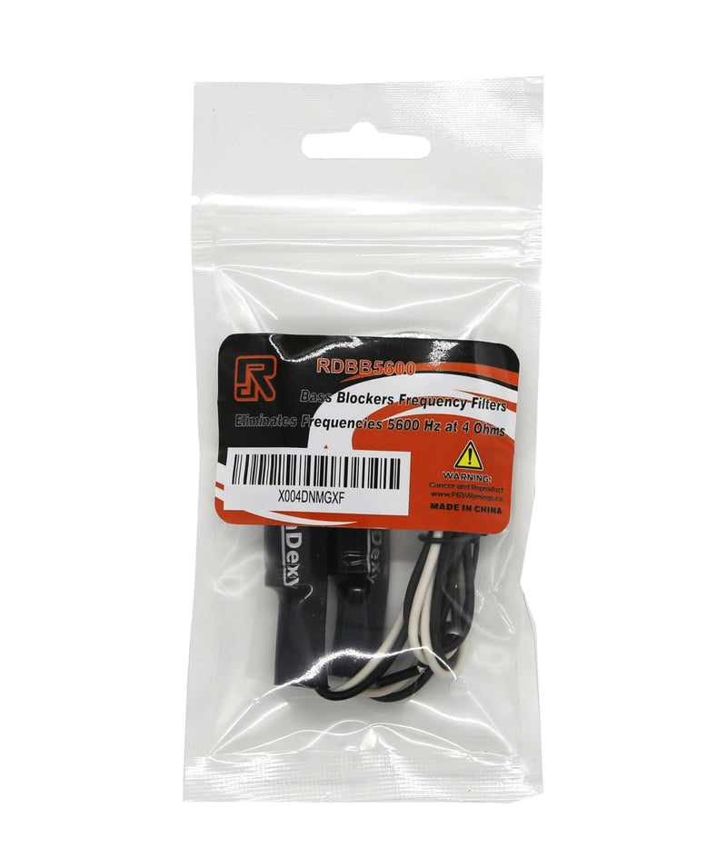 RonDexy RDBB-5600 Bass Blocks 7UF Designed to Protect Car Audio Tweeters, Eliminate Frequencies 0-5.6kHz at 4Ohms, Pair Protect Tweeter