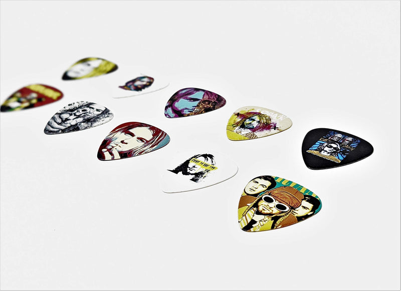 Nirvana | Kurt Cobain Guitar Picks (10 picks in a pack)