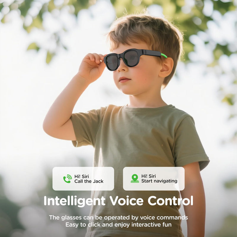 Children's Smart Bluetooth Sunglasses Green