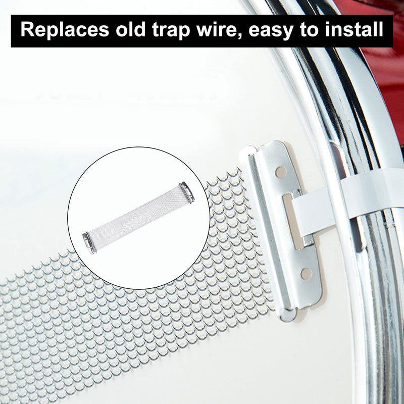 [AUSTRALIA] - Silver 20 Strands Steel Snare Drum Wire Springs Drum Accessories for 12 Inch Snare Drum Pack of 3 