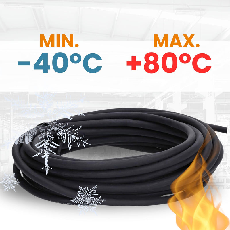 10 m Lapp 1030530 LiYCY Shielded Control Cable 2 x 0.75 mm² I UV-Resistant I Signal Cable 2 Core I Data Cable for Outdoor Use I Soldering Cable I Connection Cable LED I Connection Cable Black