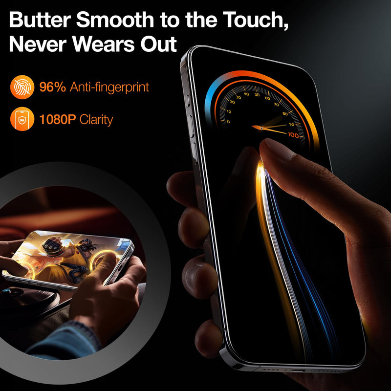 TORRAS Top-Notch Diamond Shield for iPhone 15 Pro Max Screen Protector [ 9H+ Military-Grade Protection] Unbreakable Shatterproof Tempered Glass for iPhone 15 ProMax Full Coverage Screen Protector, iPhone 15 Pro Max（6.7 inch）
