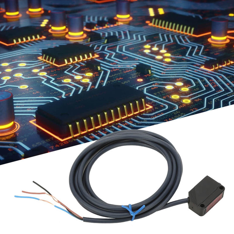 Photoelectric Infrared Switch, IR Photoelectric Sensor Switch, 12-24VDC E3Z-D61 Diffuse Reflection Infrared Sensor NPN Photoelectric Switch for Automatic Devices
