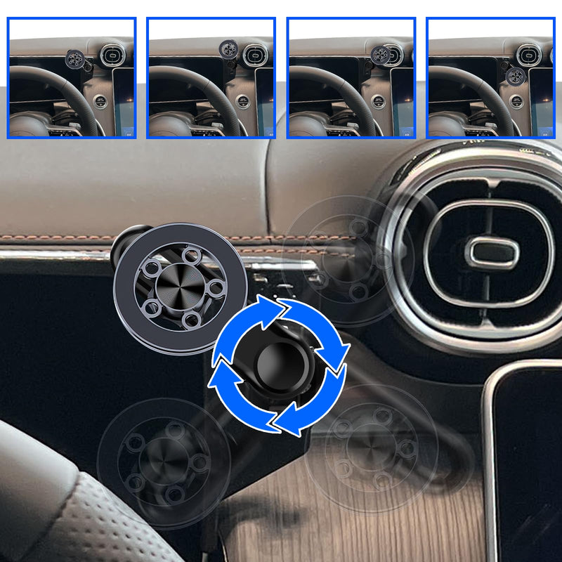 Car Phone Holder for 2023-2025 Mercedes Benz GLC /2022-2025 Mercedes Benz C-Class Accessories 12.3-inch Screen，Car Mount，[Strongest Magnets] 360° Rotation，Compatible for All Cell Phones for 23-25 GLC & 22-25 C-Class(12.3-Inch only)