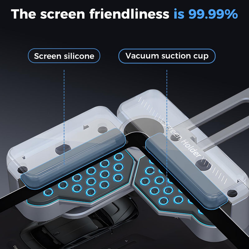 Phone Mount for Tesla, 360° Adjustable Universal Magnetic Car Phone Holders for Tesla Model Y/3/S/X/Cybertruck Screen for iPhone 17/16/15/14/13/12 Series