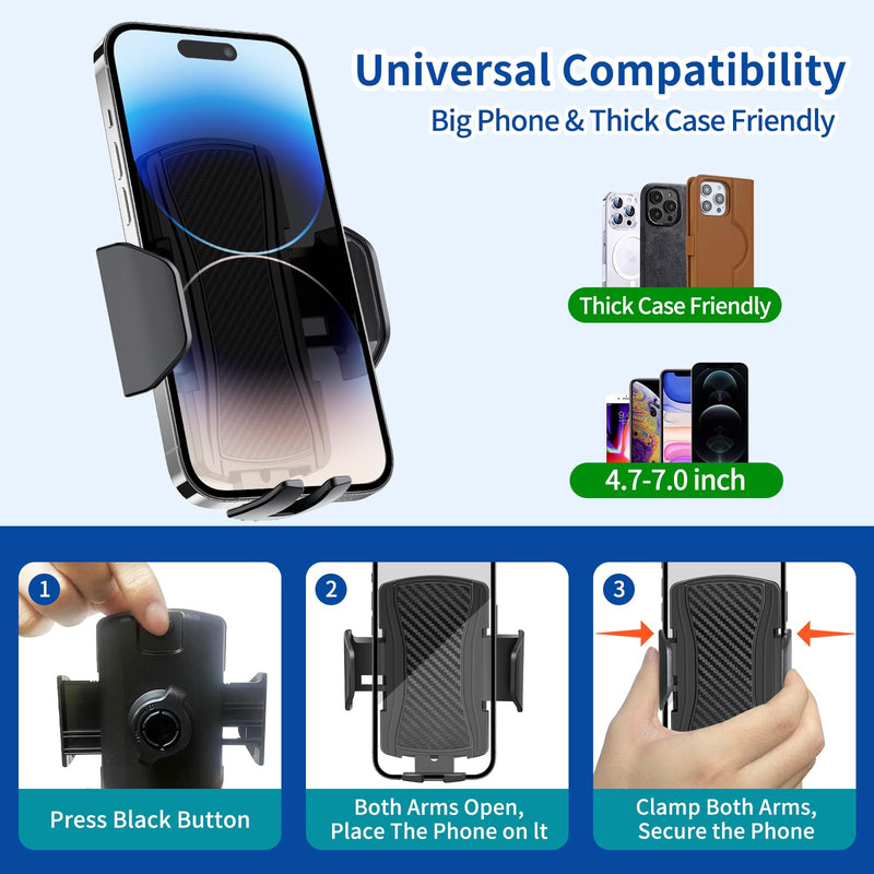 Car Phone Holder for 2022-2026 Chevrolet Silverado 1500/2024-2026 Silverado 2500HD 3500HD/2023-2025 GMC Sierra 1500 2500HD（13.4 inch screen），for Smartphone Cradle Auto Accessories，360 Degree Rotation