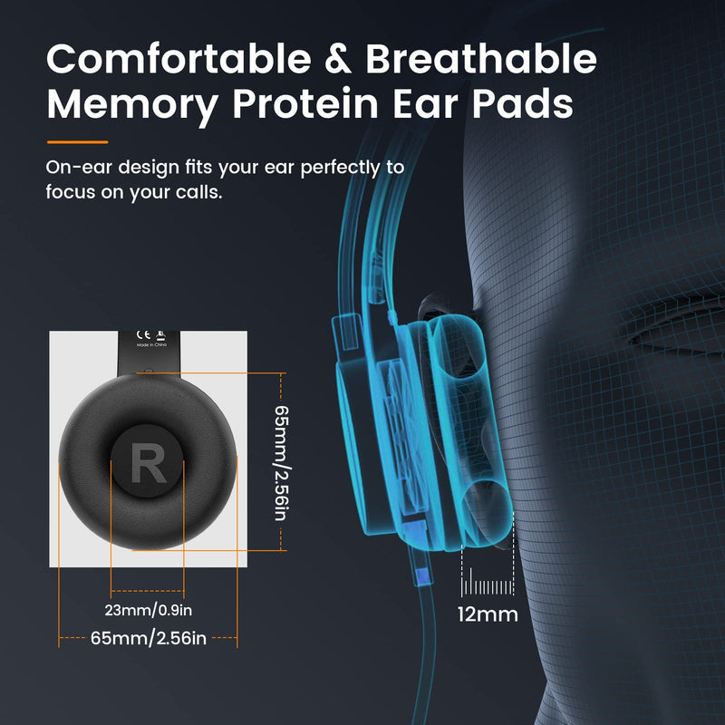 [AUSTRALIA] - Headsets with Microphone for Laptop, 3.5mm Wired Computer Headset Super-Lightweight Noise Cancelling Headphones with in-line Control Volume & Mute, PC Headset Perfect for Classroom, Home or Office 3.5mm Computer Headset 
