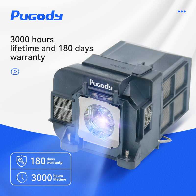 Pugody ELPLP77/V13H010L77 Replacement Projector Lamp Bulb for Epson Powerlite EB-1970W 1975W 1980WU 1985WU 4550 4650 4750W 4770W 4855WU 4950WU 4955WU G5910 HC1440 PC 1985 H543C H544C H545M H546M H563C