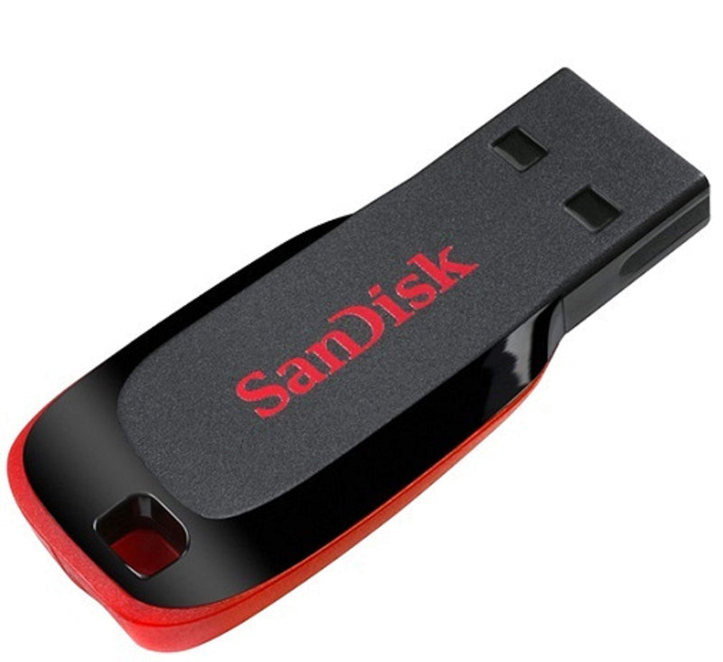 SanDisk 64GB Cruzer Blade USB 2.0 Flash Drive SDCZ50-064G-B35 - Bundle with (1) Everything But Stromboli Lanyard