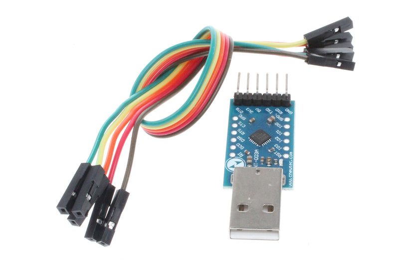 NOYITO CP2104 Serial Converter USB 2.0 to TTL UART Serial Adapter Module with Cables (Pack of 2)
