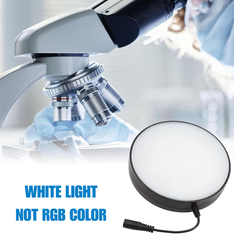[AUSTRALIA] - Microscope LED Ring Light Illuminator – Adjustable Brightness White Light Source with Power Adapter, Replacement Accessory for Laboratory Stereo Microscopes (US Plug) 