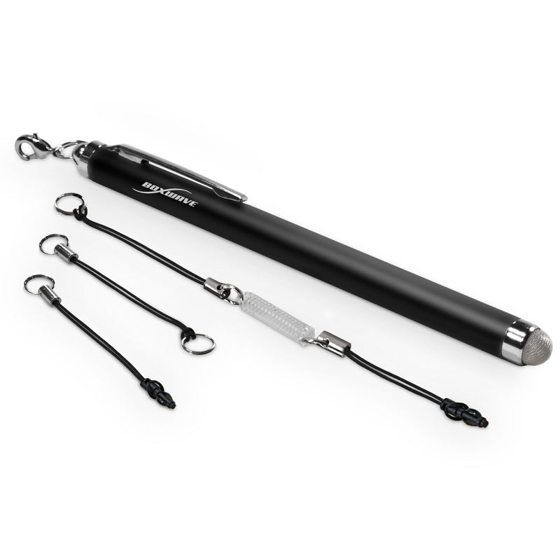 Stylus Pen for Samsung Galaxy J3 Luna Pro (Stylus Pen by BoxWave) - EverTouch Capacitive Stylus, Fiber Tip Capacitive Stylus Pen for Samsung Galaxy J3 Luna Pro - Jet Black Mesh Stylus