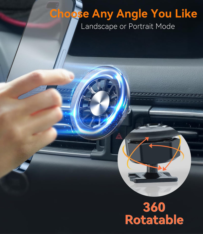 Magnetic Phone Mount for Mazda CX-5 2017-2025,Hands Free Car Phone Holder for CX5,Compatible with iPhone 15 Pro max/14/13/12 Mag Safe Case and All Phones