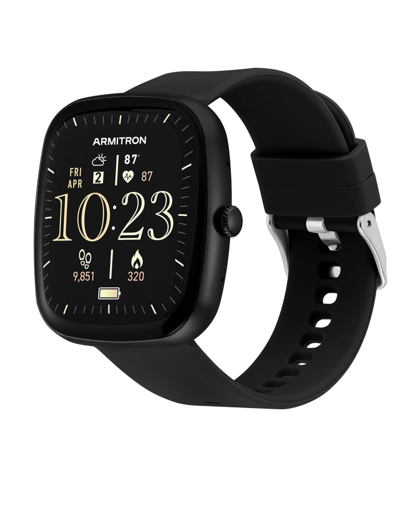 Armitron Connect Lunar Smartwatch, Health and Fitness Tracker, Sport Modes, Water Resistant and More Black