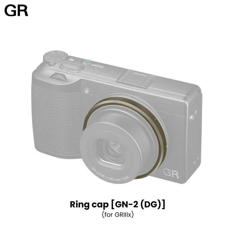 [AUSTRALIA] - RICOH Ring Cap GN-2 (DG) Dark Gray [Compatible Models: GR IIIx] [Dark Gray Color with Metallic Finish] [Replacement Ring Cap to Dress up The Camera] 30492 