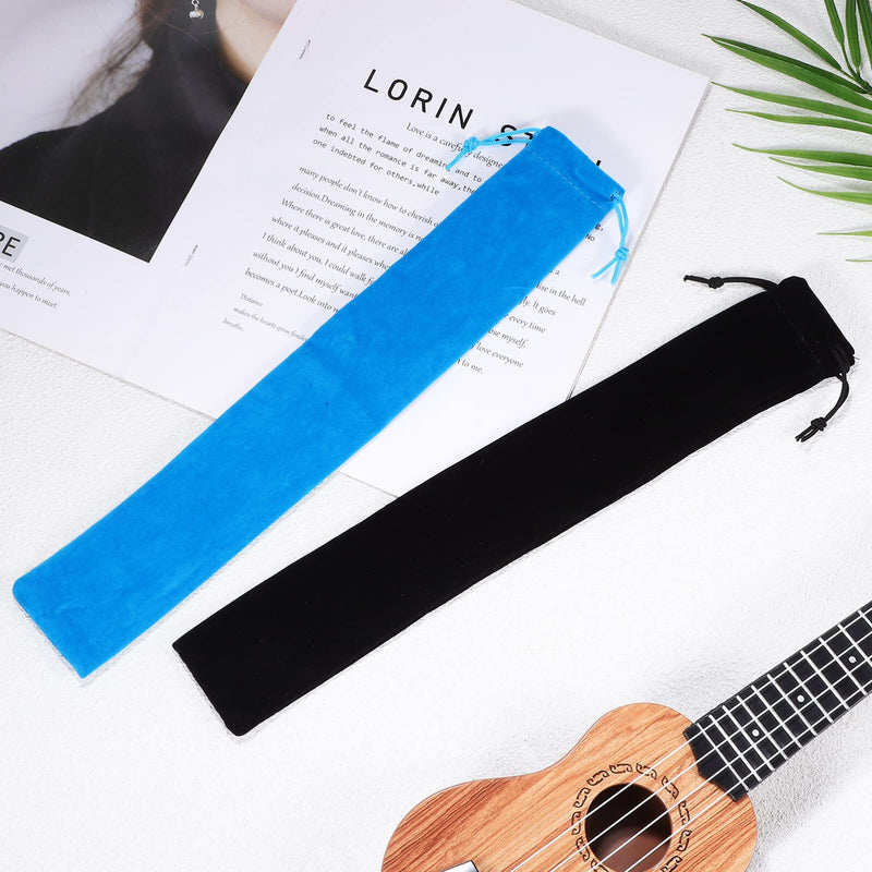 [AUSTRALIA] - Vertical Flute Bag 10pcs Flute Storage Bag Piccolo Carry Bag Music Instrument Drawstring Pouch Portable Recorder Flute Case Bag for Vertical Flutes Recorders Recorder Bag 