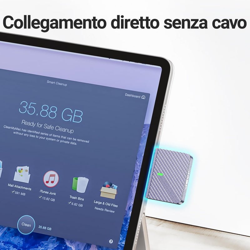 JEYI 2230 Only M.2 Enclosure, Direct-Attached Wireless USB C 10Gbps M.2 NVMe SSD Enclosure Adapter, 2tb Max - i9 Zebra 2230C i9_Zebra_2230C