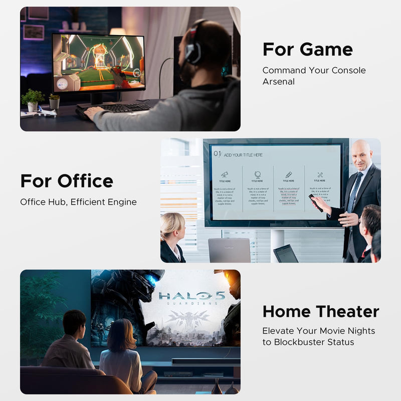 [AUSTRALIA] - ByteWave HDMI Switch 5 in 1 Out with Remote - 4K@60Hz, HDCP2.3, HDR, 3D, Dolby Support, Multi HDMI Port Selector Box, 5x1 Game Switcher Hub Compatible with PS5 Nintendo Switch1/2 Xbox Roku TV Stick 