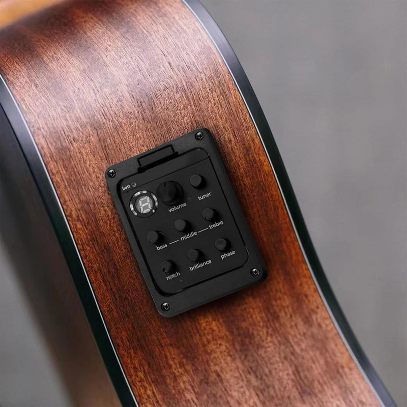 Acoustic Guitar EQ Equalizer Guitar Pickup Tuner Amplifier Guitar Preamp Onboard Guitar Pickup Guitar Tool for Acoustic Guitar Musical Instrument shman 301