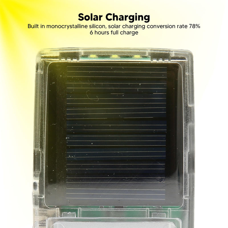 [AUSTRALIA] - Solar Powered Bible Reader, Portable Electronic Bible Audio Player Built in 8G Capacity for Seniors and The Blind. 350mAh (English KJV with French with Aramaic) English KJV with French with Aramaic 