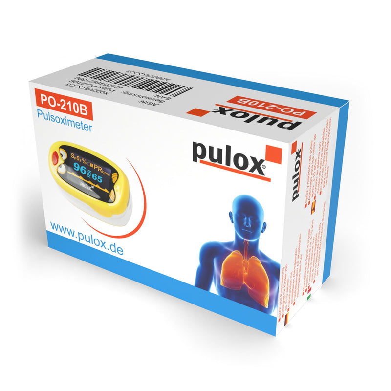Pulox PO-210B Children's Pulse Oximeter - Battery Operated Finger Pulse Oximeter for Children and Toddlers