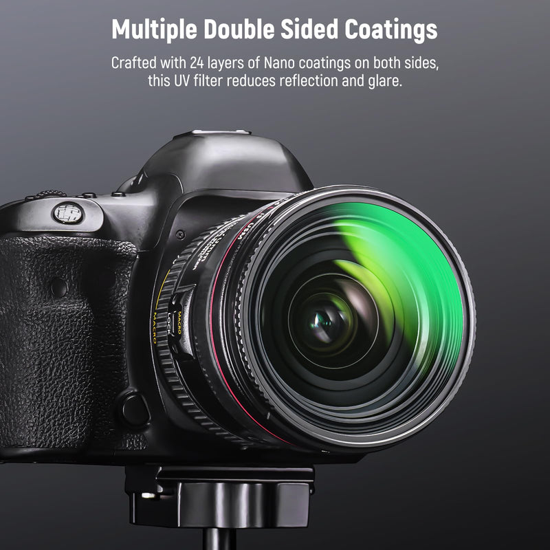 NEEWER 82mm MC UV Protection Filter 24 Layer Multi Resistant Nano Coatings/HD Optical Glass/Water Repellent/Scratch Resistant/Aluminum Alloy Ultra Slim Frame/Ultraviolet Filter