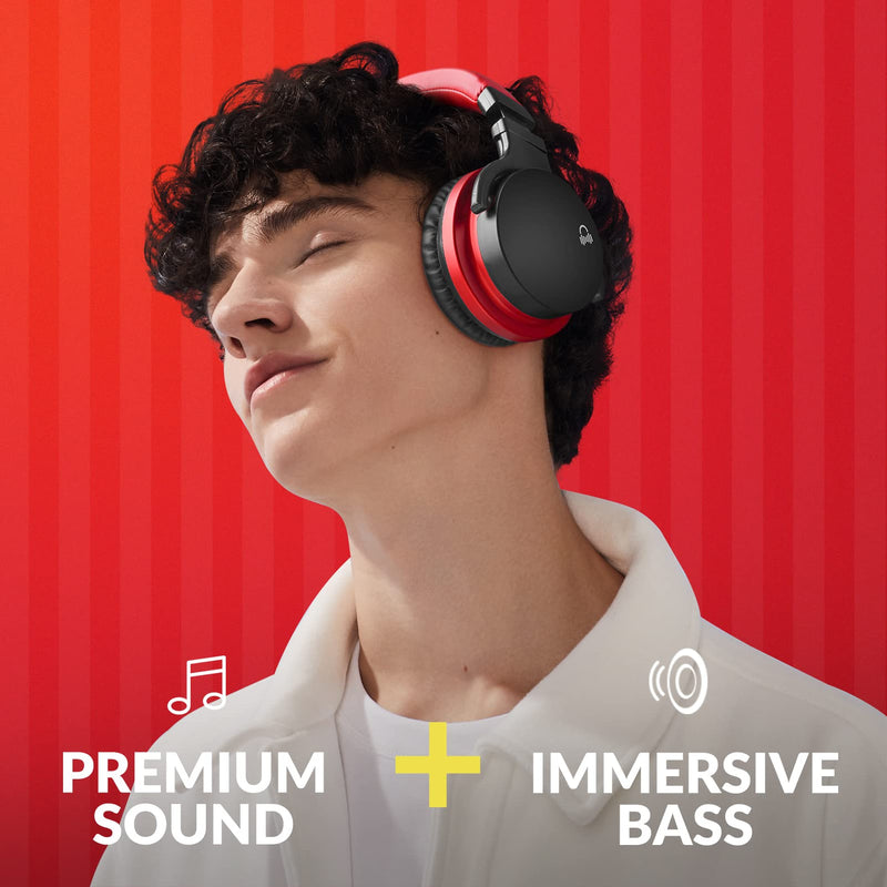 MOVSSOU Million Sold Classic E7 Active Noise Cancelling Headphones | Upgraded HD Sound, Wireless Bluetooth Headphones Over The Ear Unequaled Comfort, Vivid Deep Bass, for Home Office Travel Gift Black 7.68 x 7.2 x 2.17 inches