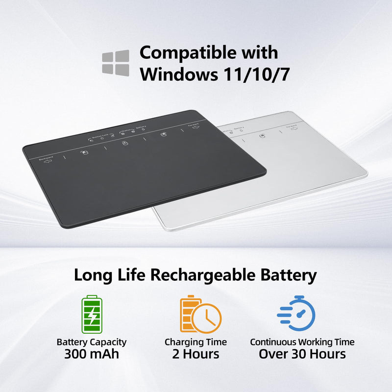 MICROPACK Digitally Yours Wired Trackpad for PC Computer Windows Laptops (Silver) Silver