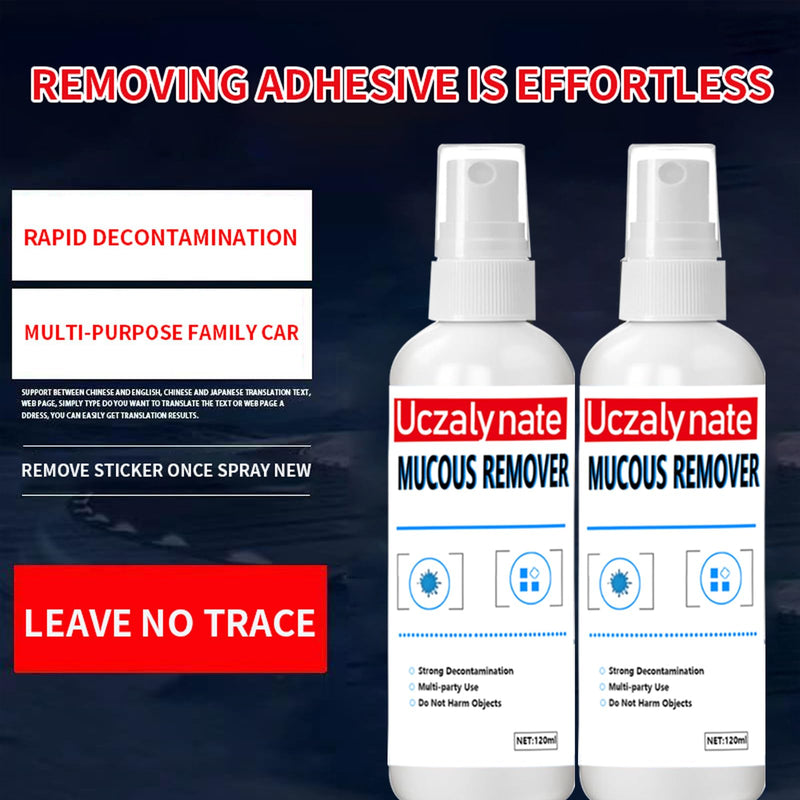 Adhesive Remover, Label Remover, Superglue Remover, Quickly Removes Stubborn Labels, Label Remover, Adhesive Residues and Stickers from All Smooth Surfaces, 120 ml, 2 Pieces