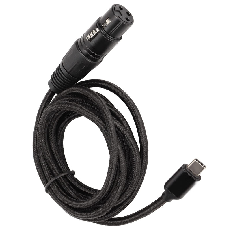 XLR USB Cable, USB C to XLR Female Mic Link Converter Studio Audio Connector Cords Adapter for Computer Music Recording USB Microphone Cable (2M)