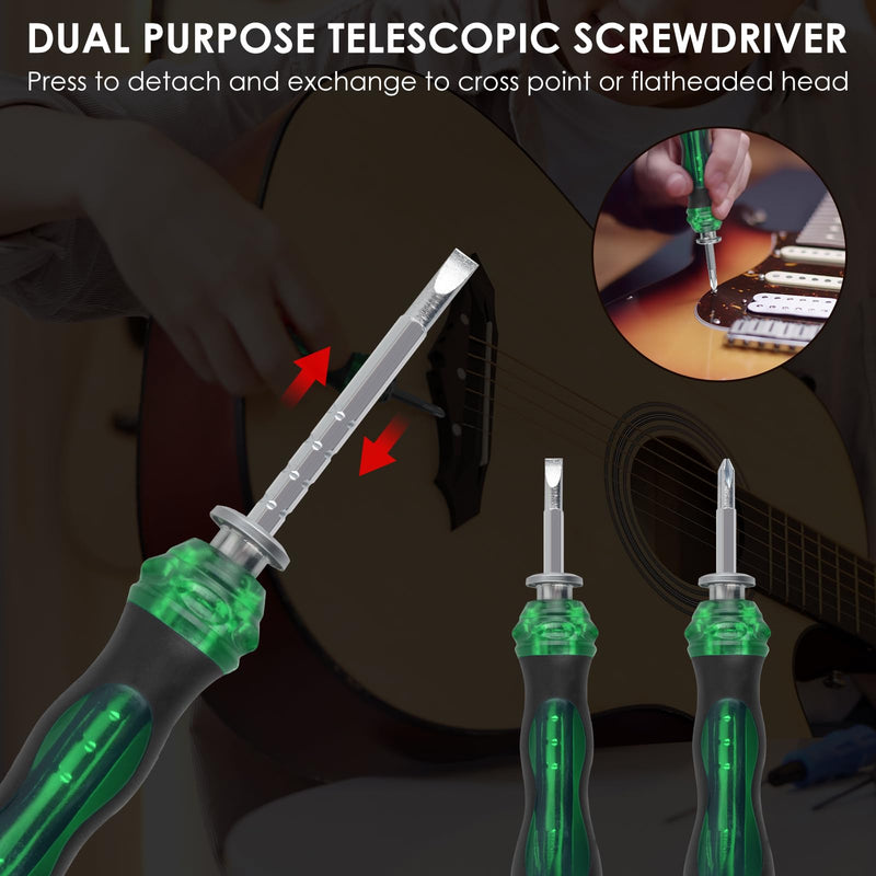 [AUSTRALIA] - 37Pcs Guitar Tools, Guitar Repaire Kit Care Tools with Carry Bag for Acoustic Electric Guitar Ukulele Bass Banjo, Gift for Music or String Instrument Enthusiast 
