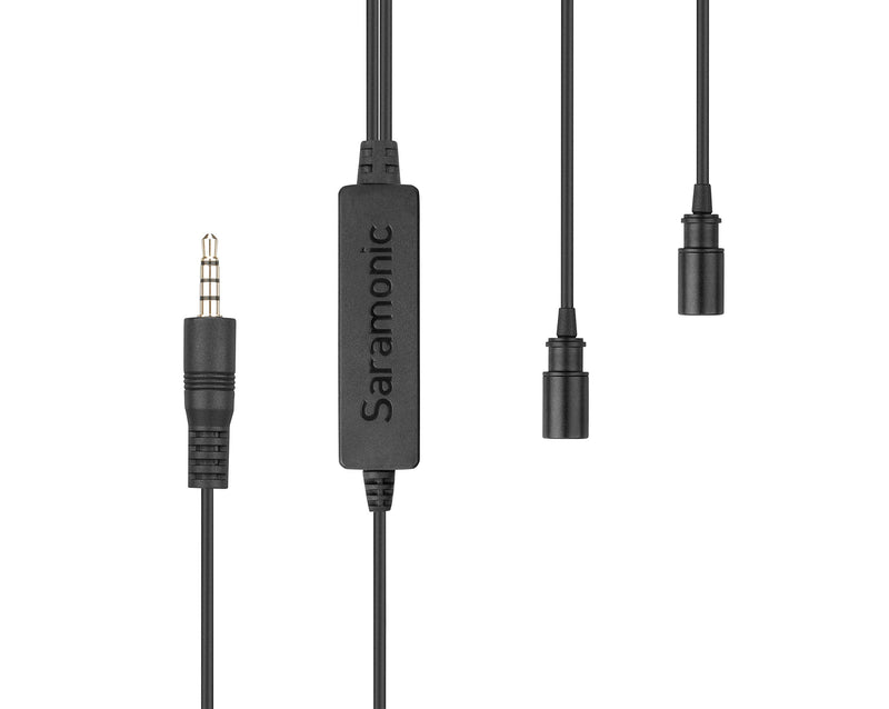 [AUSTRALIA] - Saramonic Lavmicro 2M Dual Lavalier Mics (LAVMICRO2M) 2x Lavalier 