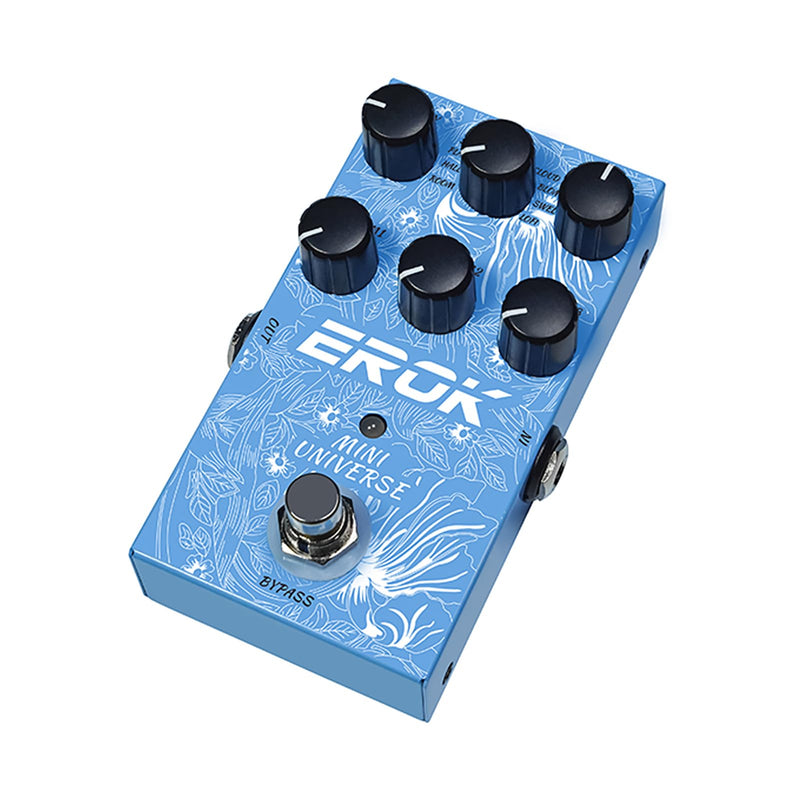 EROK Reverb Pedal – 9 Reverb Effects (Room, Hall, Plate, Spring, Shimmer, Cloud, Bloom, Swell, LoFi) for Electric Guitar, Bass & Piano
