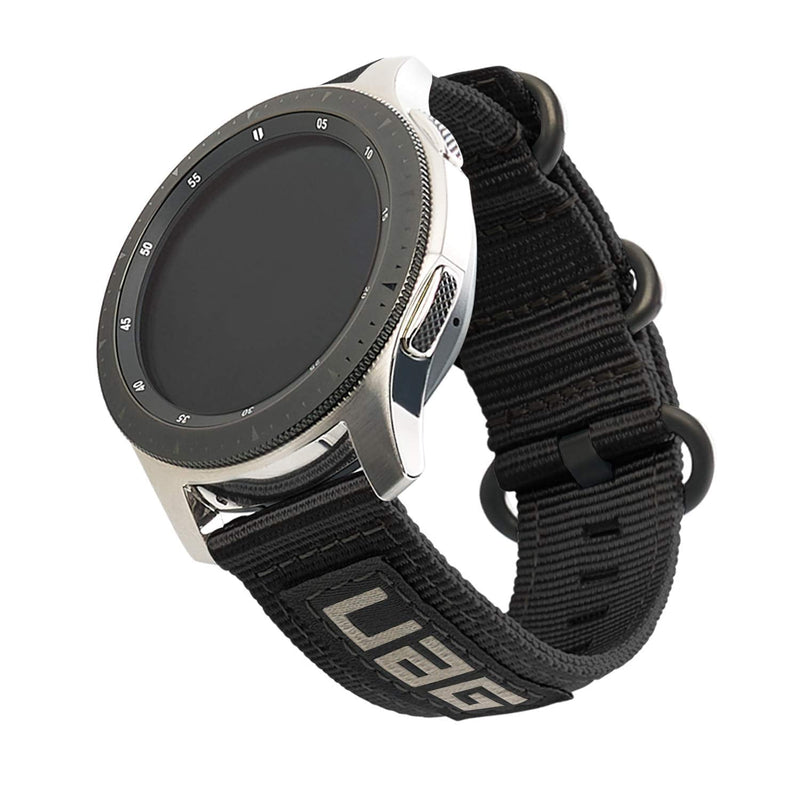 URBAN ARMOR GEAR UAG Compatible with Samsung Galaxy Watch Band - Metropolis Watch Strap Black 46mm