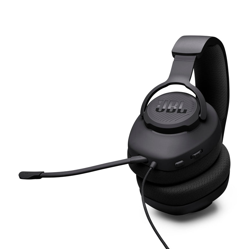 JBL Quantum 100M2 Wired Gaming Headset, Detachable Mic - Black | Memory Foam Ear Cushions And 3.5 Mm Jack Work With PC, PlayStation, Xbox, Nintendo Switch For Immersive PC Gaming Sessions