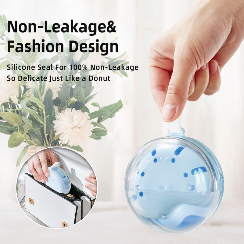 Leak Proof Denture Cup Kit Portable Retainer Case Perfect for Travel, Denture Case Container Cleaning Care for Dentures Aligner Mouth Guard with Denture Brush,Strainer, Removal Tool and Mirror Blue