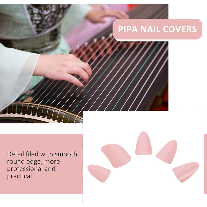 Holibanna 5pcs Professional Nylon Pipa Nails Picks for Beginner and Practice Pipa Accessories Pink S 1 Count (Pack of 1)