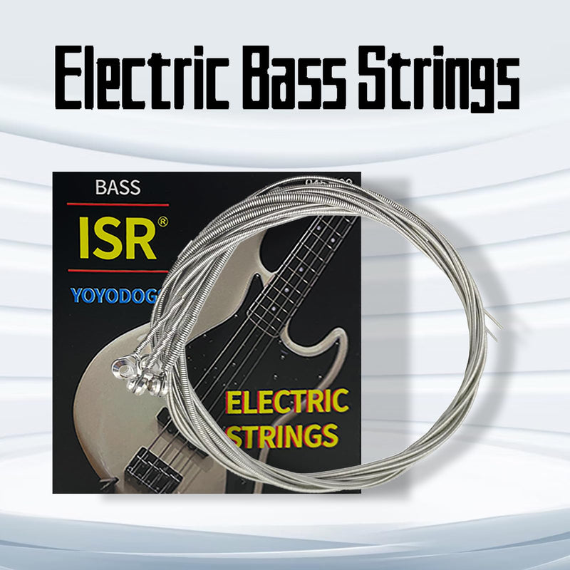 Nickel Wound Bass Guitar 4 Strings Electric Bass String Replacement Set Instrument Accessories,Regular Light,Medium Gauge,Easy To Press For Novices,Essential for a Bassist(2Pack) 2Pack
