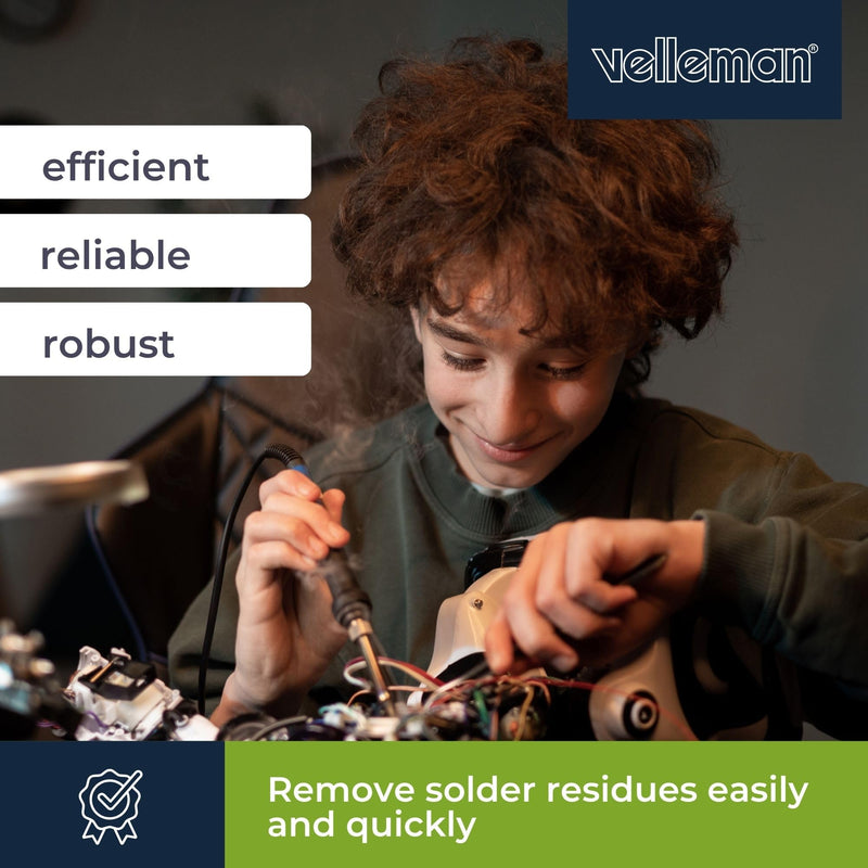 [AUSTRALIA] - Velleman VTDESOL3 Vacuum De-Soldering Pump with Heater, 30 W, 240 V, Multi-Colour Single 