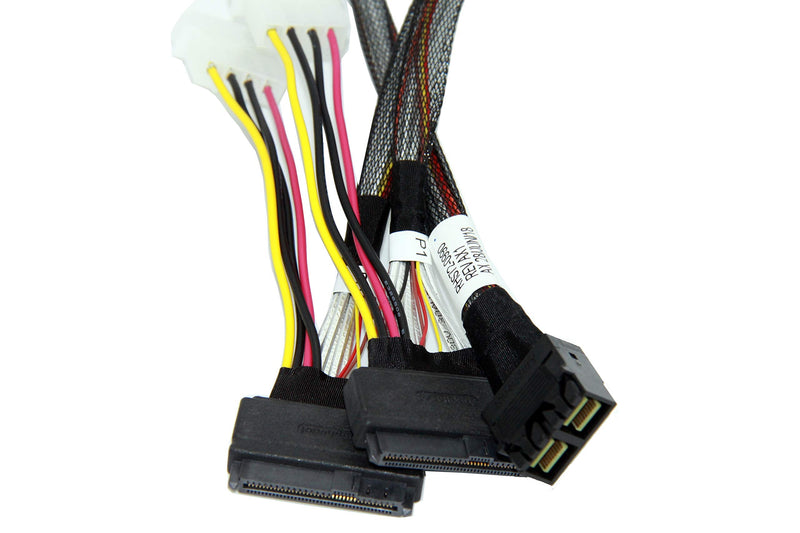[AUSTRALIA] - DiLiVing LSI94xx Series Dedicated 2*MiniSAS-HD 8X to 2*U.2 NVMe SSD,SFF-8643 72Pin to 2*SFF-8639 68Pin Cable 75cm(Broadcom MPN 05-50065-00/05-50064-00) 
