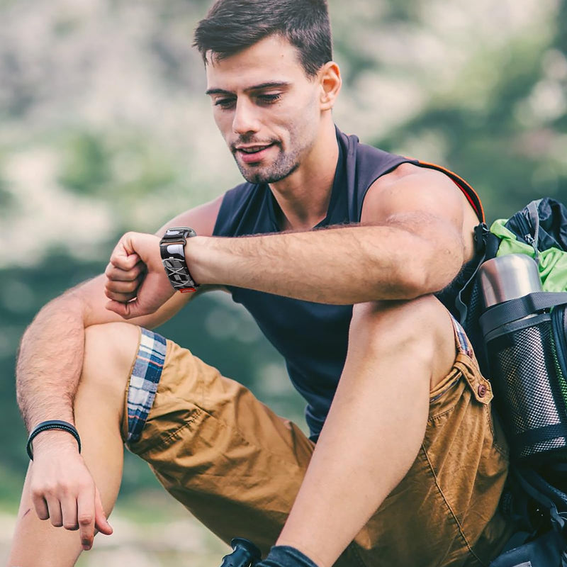 Bandletic FKM Band and Nylon Strap Compatible with Apple Watch