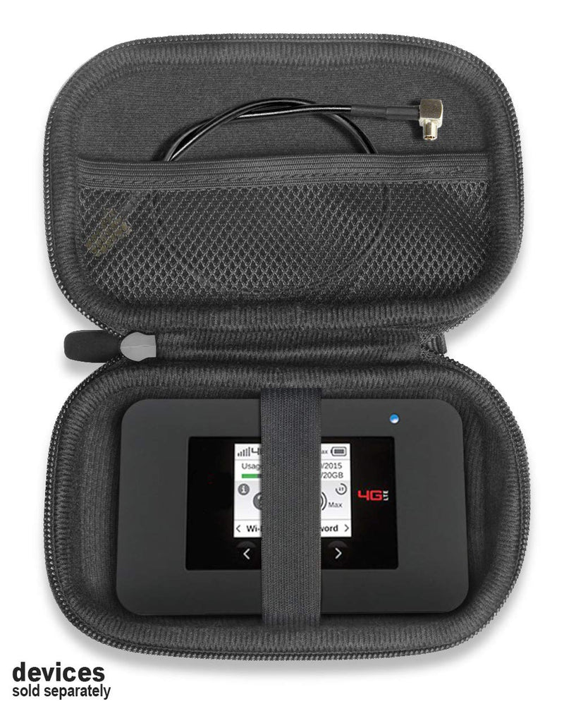Alltravel Wifi Hotspot Booster Case for 4G LTE Wi-Fi Mobile Hotspots like Alcatel LINKZONE, Verizon Jetpack, GlocalMe, ZTE, Huawei, Netgear, At&t, Sprint, T-Mobile, Skyroam, Solis, mesh pocket