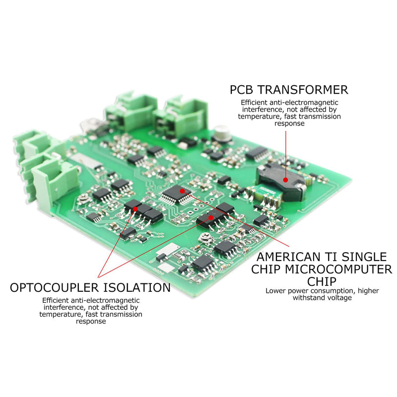 Current Signal Conditioner, 0-10V to 0-10V Highly Reliable Signal Isolator for 2- or 3-Wire Transmitter